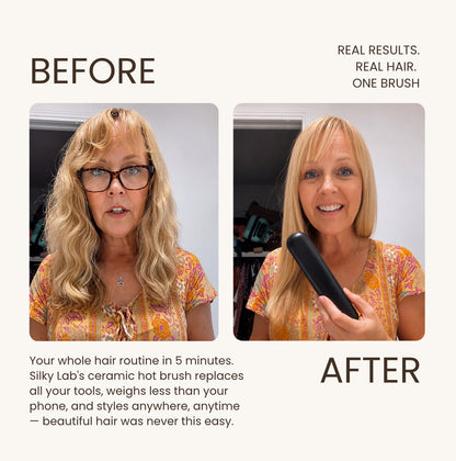 Ceramic Heating Brush for Short Hair