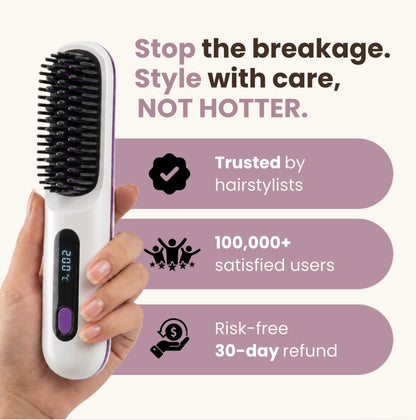 Ceramic Heating Brush for Short Hair