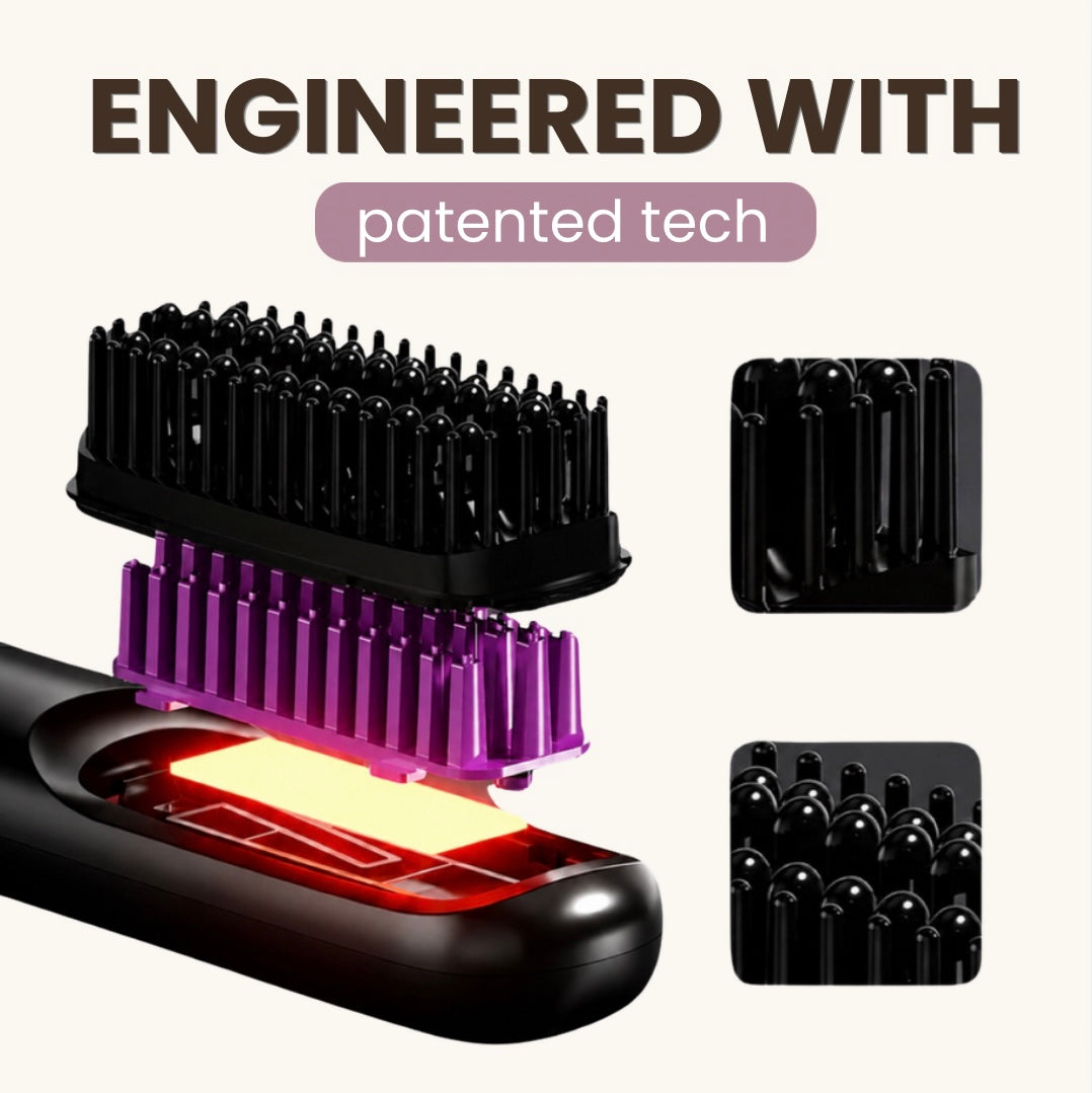 Ceramic Heating Brush for Short Hair