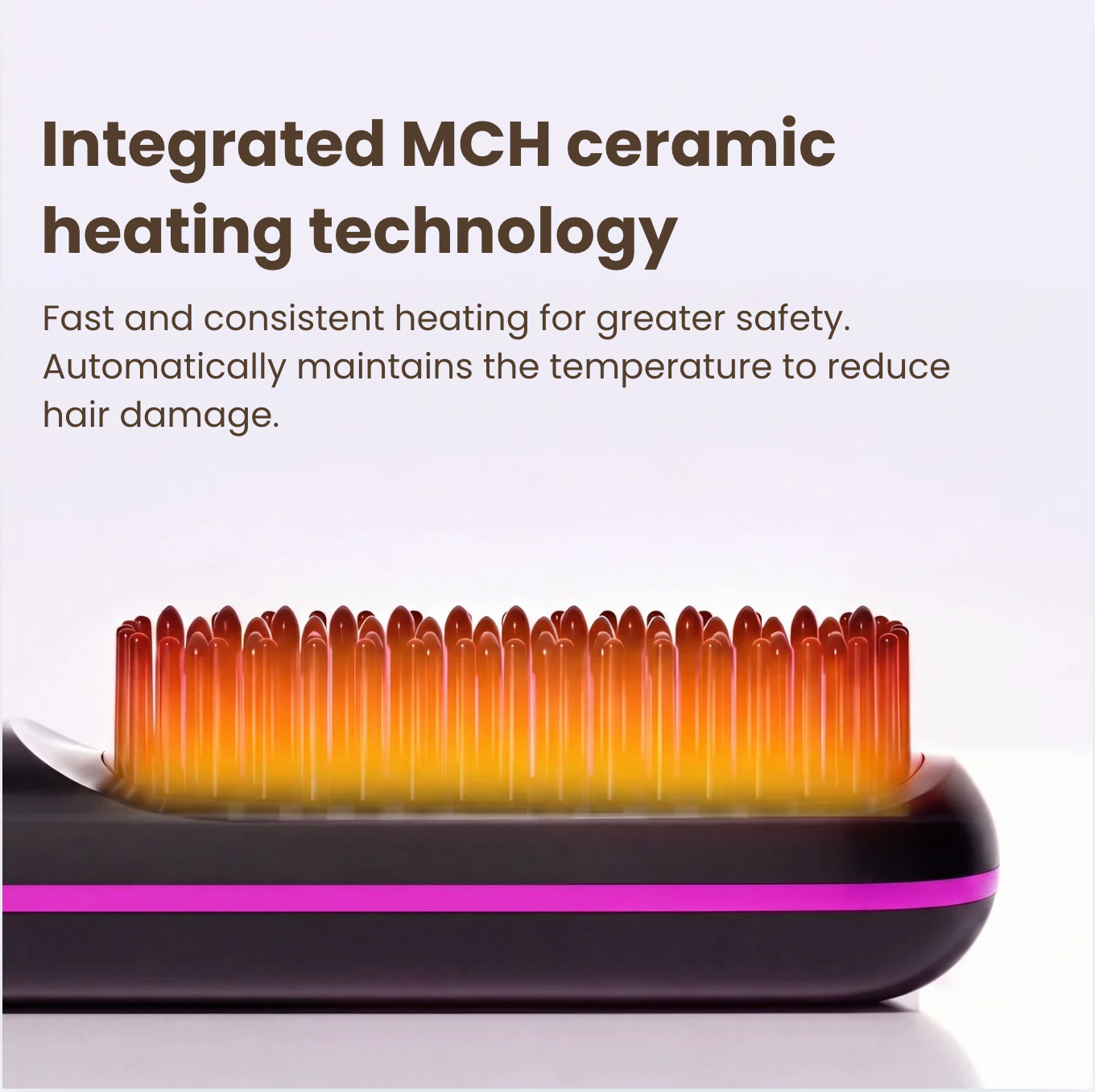 Ceramic Heating Brush for Short Hair
